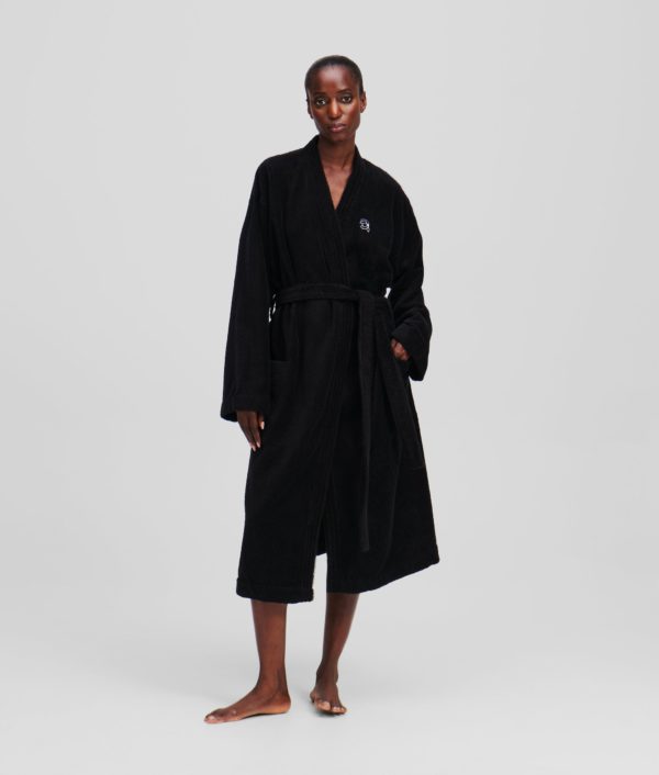 Karl Lagerfeld, Peignoir Ikon, Femme, Noir, Taille: XXS