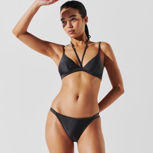 Karl Lagerfeld, Haut De Bikini À Plusieurs Bretelles K/signature, Femme, Bronze, Taille: XXS