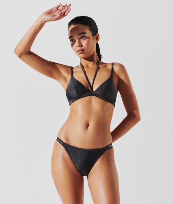 Karl Lagerfeld, Haut De Bikini À Plusieurs Bretelles K/signature, Femme, Bronze, Taille: XXS
