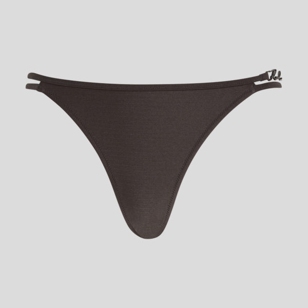 Karl Lagerfeld, Bas De Bikini Taille Mi-haute K/signature, Femme, Bronze, Taille: XXS