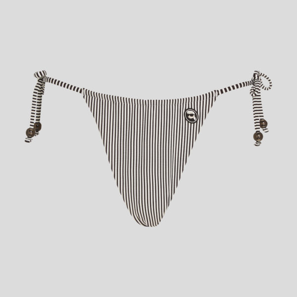 Karl Lagerfeld, Bas De Bikini String À Rayures Ikon, Femme, Rayure blanc-noir, Taille: XXS