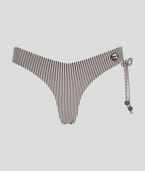 Karl Lagerfeld, Bas De Bikini À Rayures Ikon, Femme, Rayure blanc-noir, Taille: XXS