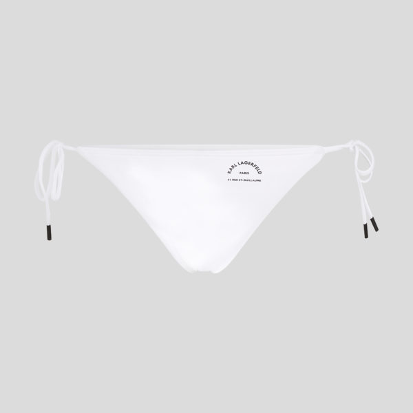 Karl Lagerfeld, Bas De Bikini Rue St-guillaume, Femme, Blanc, Taille: XXS