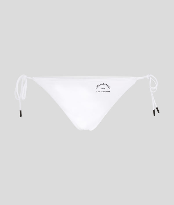 Karl Lagerfeld, Bas De Bikini Rue St-guillaume, Femme, Blanc, Taille: XXS