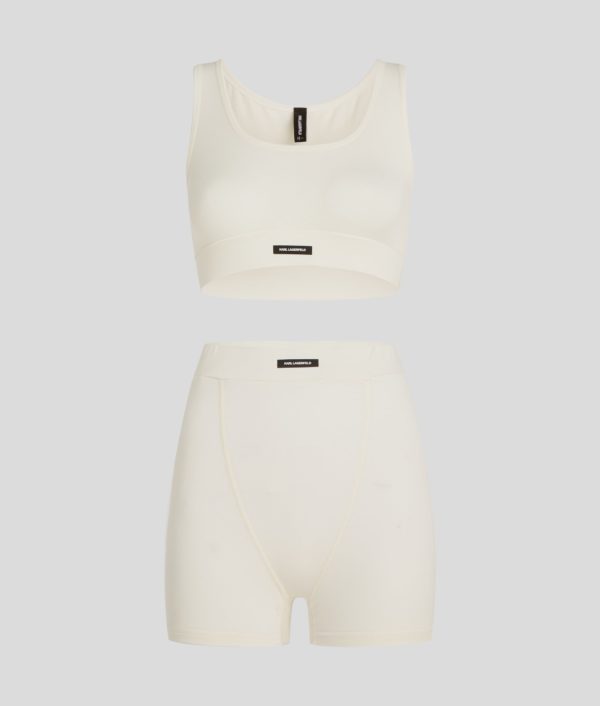Karl Lagerfeld, Coffret Cadeau De Sous-vêtements Avec Logo Karl, Femme, Crème Cannoli, Taille: XXS