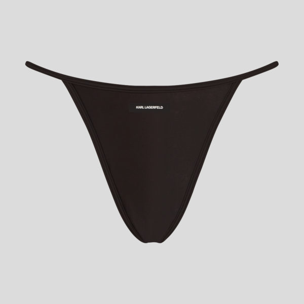 Karl Lagerfeld, Culotte En Satin Avec Logo Karl, Femme, Noir, Taille: XXS
