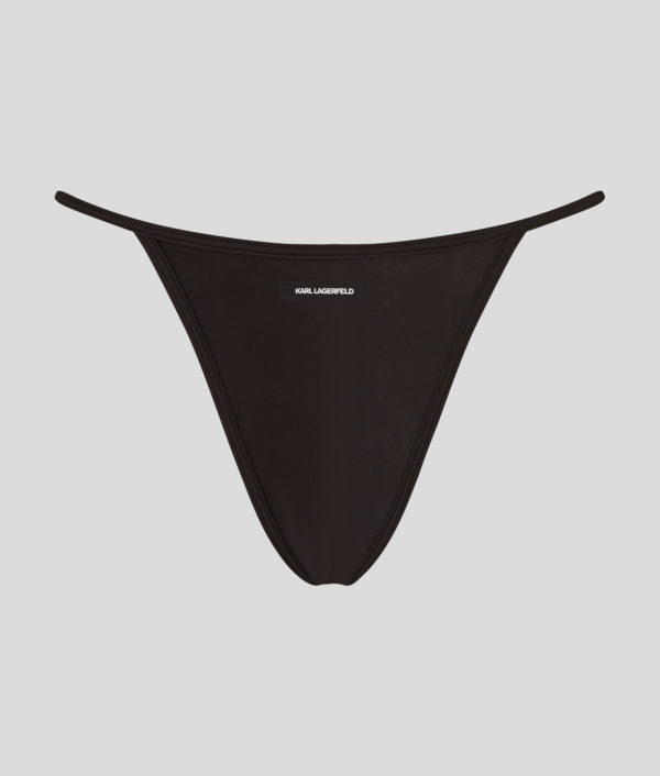 Karl Lagerfeld, Culotte En Satin Avec Logo Karl, Femme, Noir, Taille: XXS