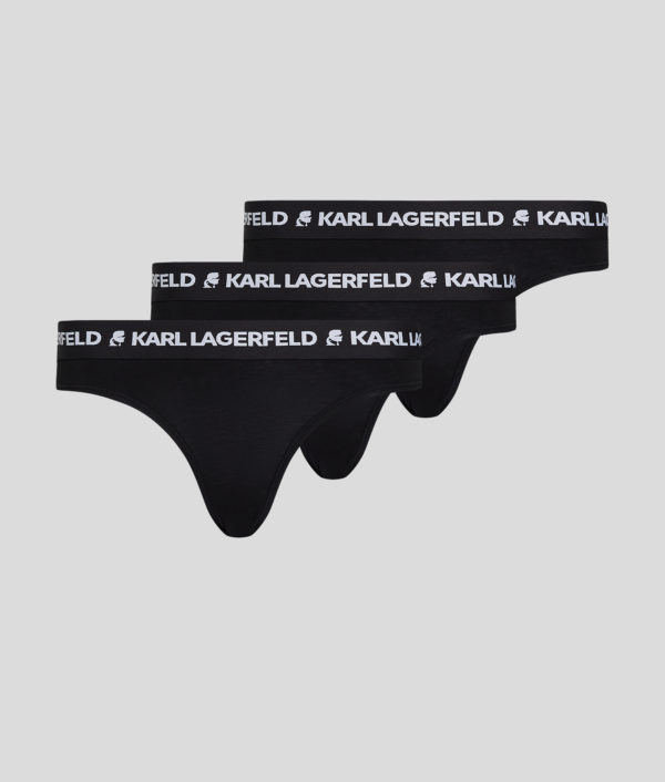 Karl Lagerfeld, Culottes Avec Logo Karl – Lot De 3, Femme, Noir, Taille: XXS