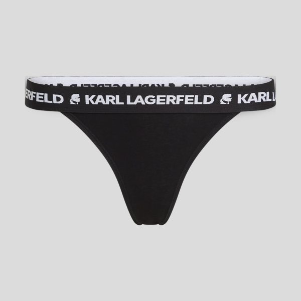 Karl Lagerfeld, Culottes Brésiliennes À Logo Karl – Lot De 3, Femme, Noir, Taille: XXS