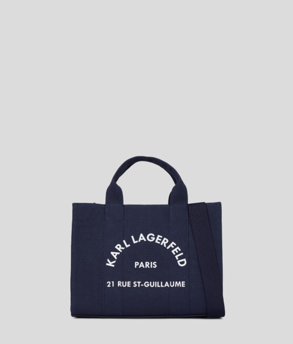 Karl Lagerfeld, Cabas Carré De Taille Moyenne Rue St-guillaume, Femme, Iris Noir, Taille: X00