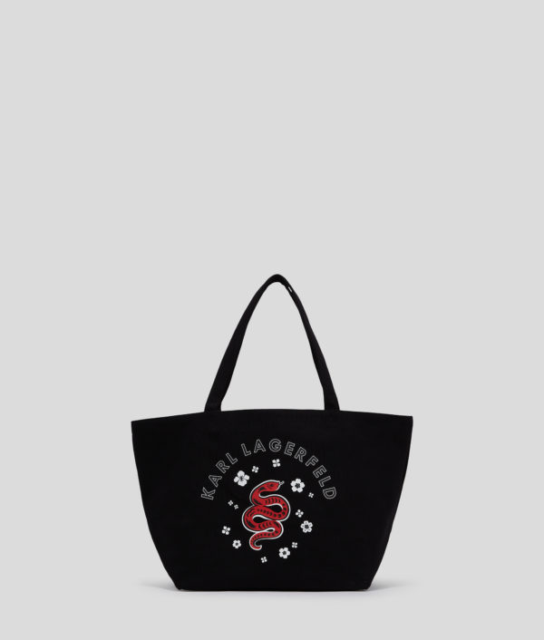 Karl Lagerfeld, Sac Cabas Nouvel An Lunaire, Femme, Noir, Taille: X00