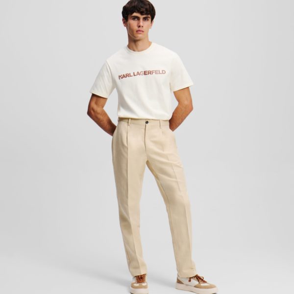 Karl Lagerfeld, Pantalon De Costume En Lin, Homme, Trench Coat, Taille: X56