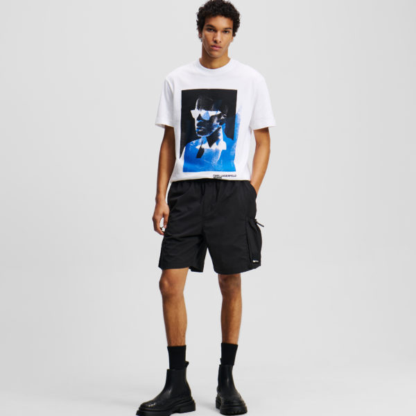 Karl Lagerfeld, Short Cargo, Homme, Noir, Taille: XXXL