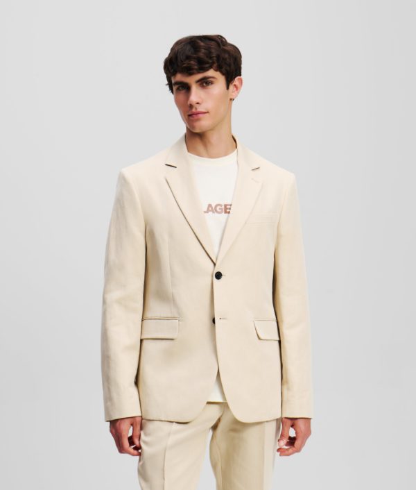 Karl Lagerfeld, Blazer En Lin, Homme, Trench Coat, Taille: X56