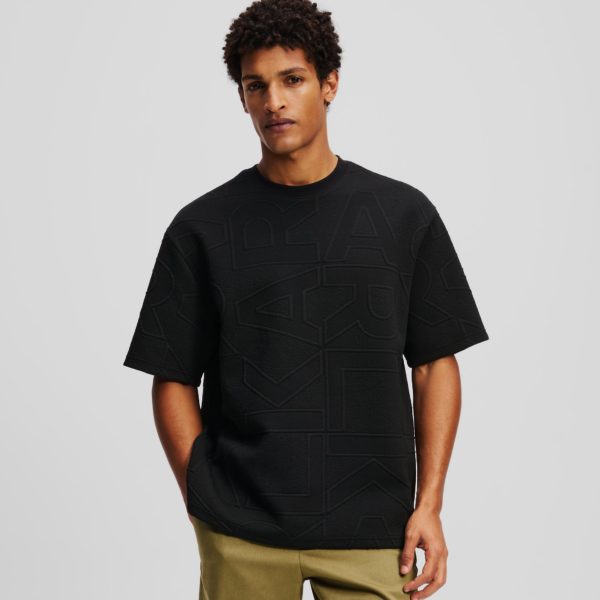 Karl Lagerfeld, T-shirt Avec Logo Karl, Homme, Noir, Taille: XXXL