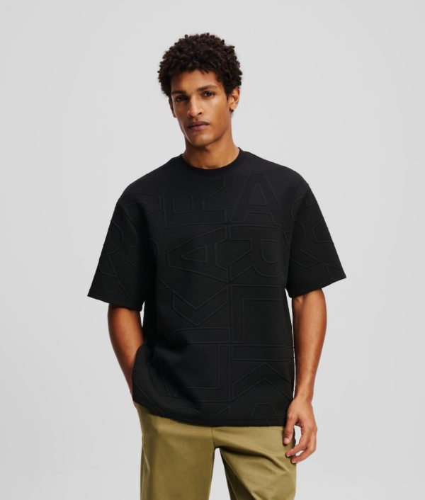 Karl Lagerfeld, T-shirt Avec Logo Karl, Homme, Noir, Taille: XXXL