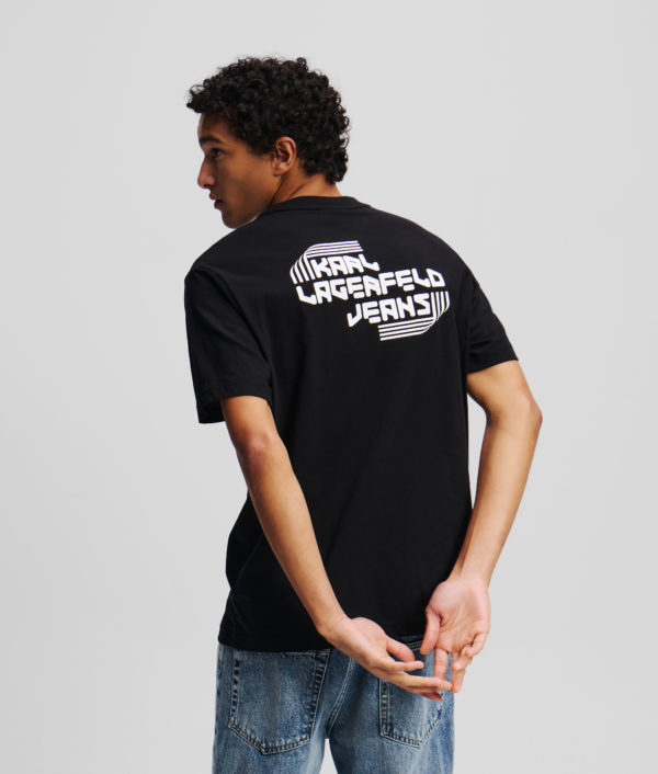 Karl Lagerfeld, T-shirt Avec Logo Klj, Homme, Noir, Taille: XXXL