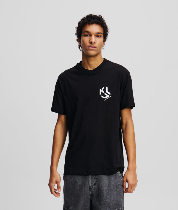 Karl Lagerfeld, T-shirt Avec Monogramme, Homme, Noir, Taille: XXXL
