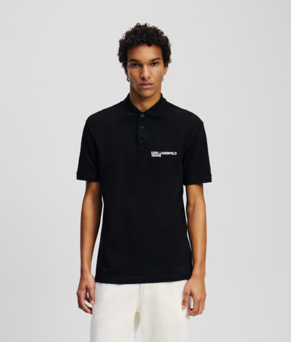 Karl Lagerfeld, Polo Avec Logo Klj, Homme, Noir, Taille: XXXL
