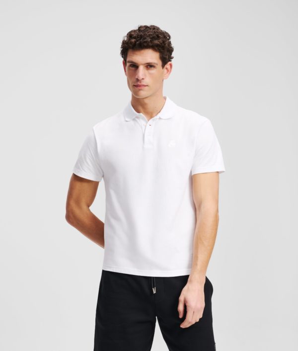 Karl Lagerfeld, Polo Karl Kameo, Homme, Blanc, Taille: XXXL