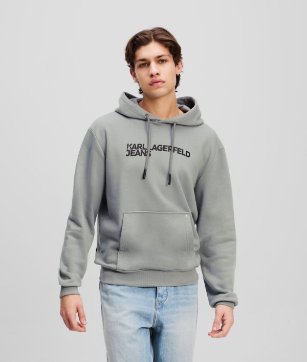 Karl Lagerfeld, Sweat À Capuche Avec Logo Klj, Homme, Monument, Taille: XXXL