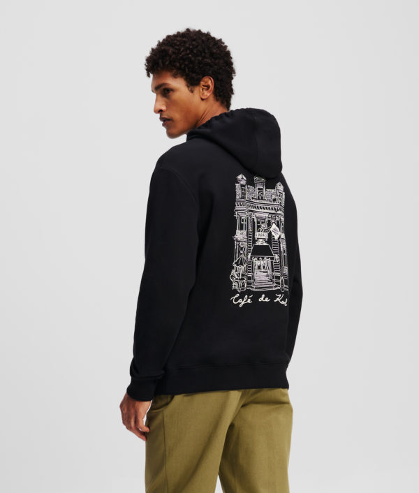 Karl Lagerfeld, Sweat À Capuche Kl X Jorge Parra, Homme, Noir, Taille: XXXL