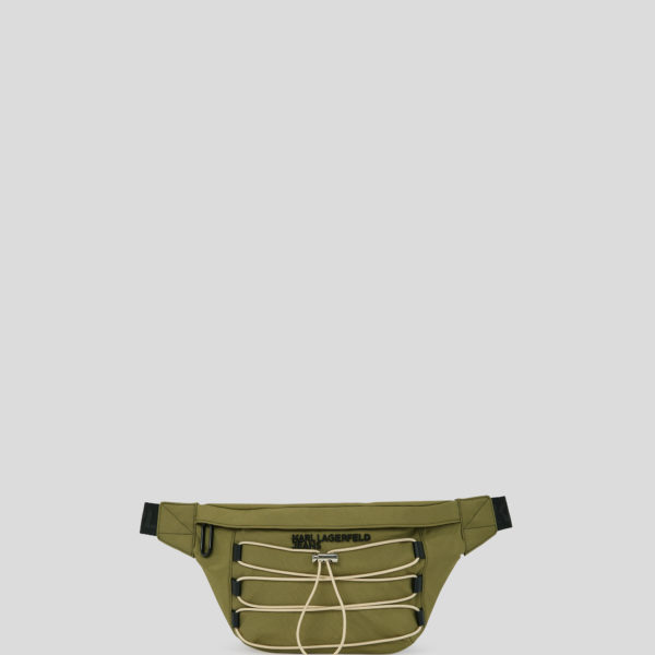 Karl Lagerfeld, Sac Banane À Cordon Fonctionnel, Homme, Pierre de mosaïque, Taille: X00
