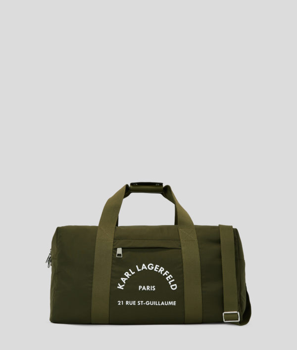 Karl Lagerfeld, Sac De Week-end En Nylon Rue St-guillaume, Homme, Kaki, Taille: X00