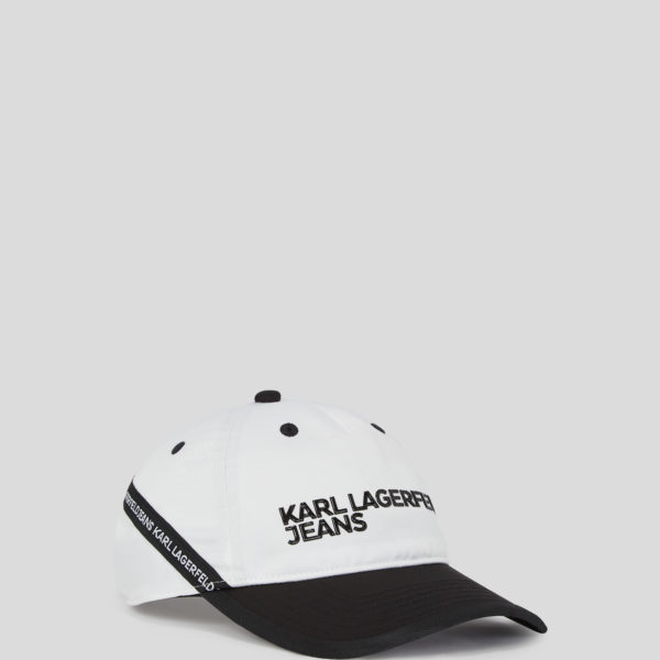 Karl Lagerfeld, Casquette Avec Bande En Nylon, Homme, Blanc, Taille: X00