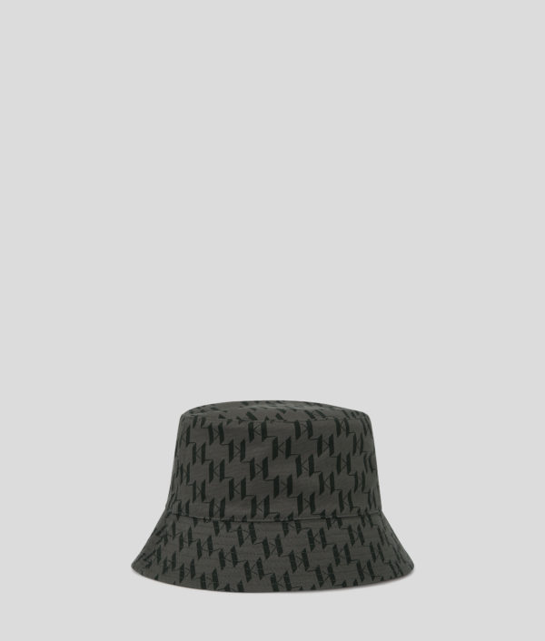 Karl Lagerfeld, Bob Reversible Kl Monogram, Homme, Noir/Gris, Taille: X00