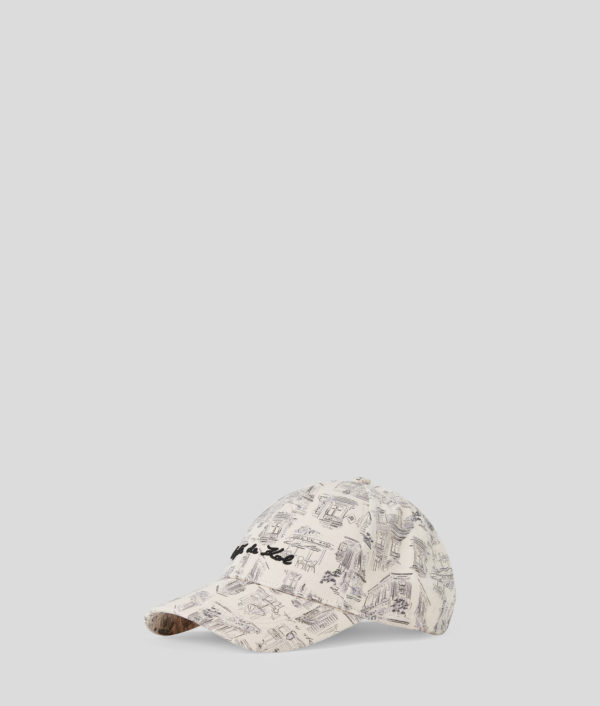 Karl Lagerfeld, Casquette À Imprimé Intégral Kl X Jorge Parra, Homme, Naturel, Taille: X00