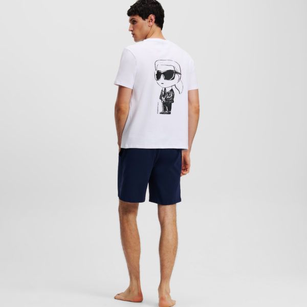 Karl Lagerfeld, Ensemble Pyjama Ikon, Homme, Noir iris-blanc, Taille: XXS
