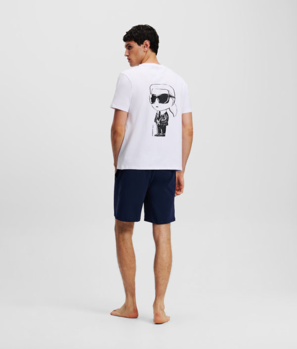 Karl Lagerfeld, Ensemble Pyjama Ikon, Homme, Noir iris-blanc, Taille: XXS