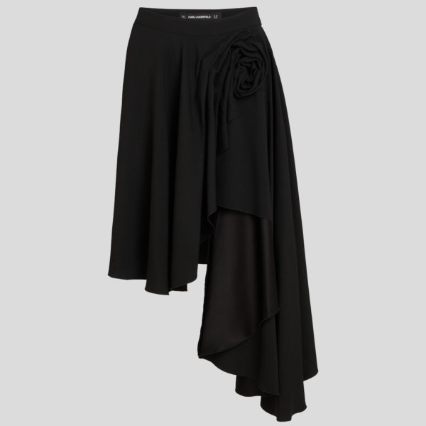 Karl Lagerfeld, Jupe À Volants Kl Studio, Femme, Noir, Taille: X48