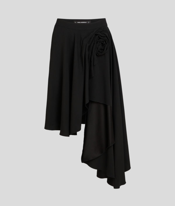 Karl Lagerfeld, Jupe À Volants Kl Studio, Femme, Noir, Taille: X48