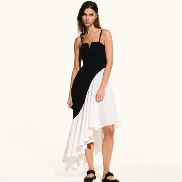 Karl Lagerfeld, Robe À Volants Kl Studio, Femme, Noir/Blanc, Taille: X48