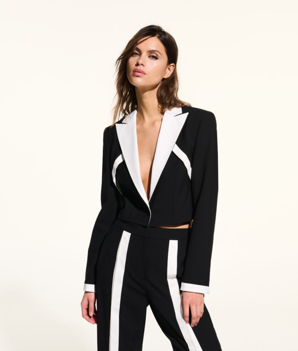 Karl Lagerfeld, Blazer Ajusté Kl X Joann, Femme, Noir, Taille: X48