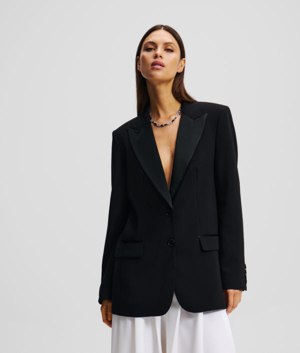 Karl Lagerfeld, Blazer Sur Mesure, Femme, Noir, Taille: X48