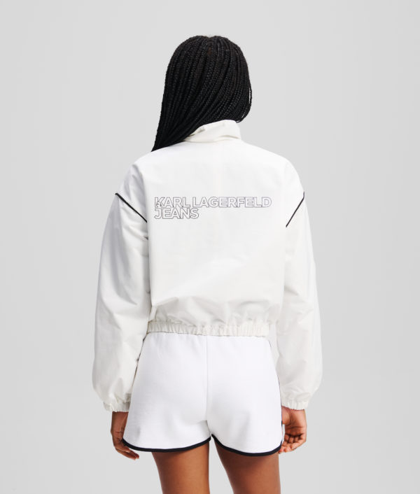 Karl Lagerfeld, Veste Zippée, Femme, Blanc, Taille: XXS