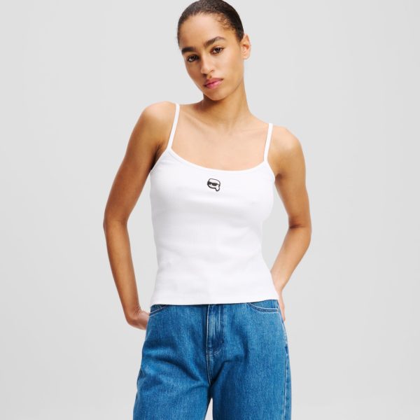 Karl Lagerfeld, Débardeur Ikon, Femme, Blanc, Taille: XXXL