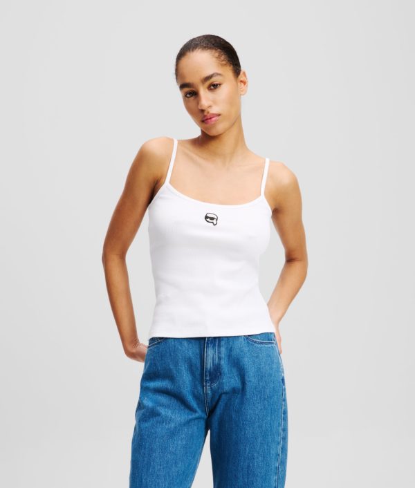 Karl Lagerfeld, Débardeur Ikon, Femme, Blanc, Taille: XXXL