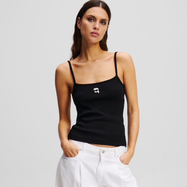 Karl Lagerfeld, Débardeur Ikon, Femme, Noir, Taille: XXXL