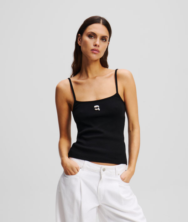 Karl Lagerfeld, Débardeur Ikon, Femme, Noir, Taille: XXXL