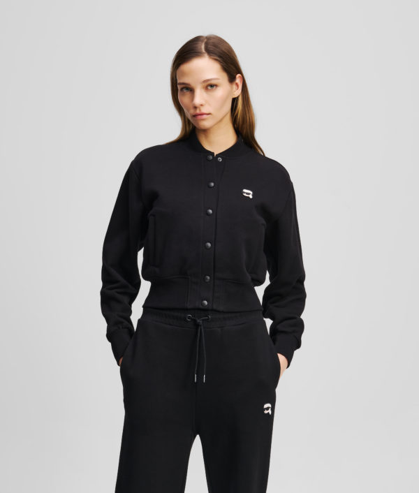 Karl Lagerfeld, Blouson Bombardier Ikon, Femme, Noir, Taille: XXXL