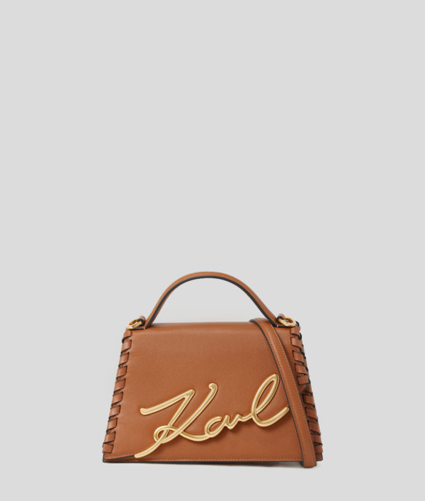 Karl Lagerfeld, Sac Bandoulière K/signature De Taille Moyenne, Femme, Tan foncé, Taille: X00