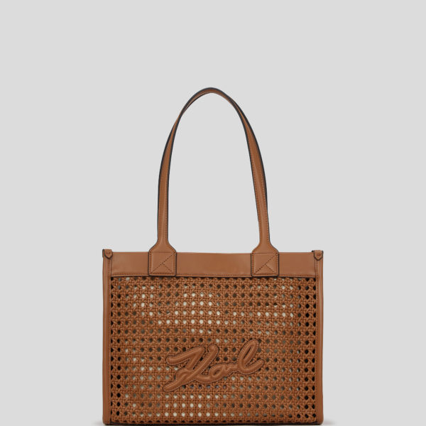 Karl Lagerfeld, Sac Cabas K/skuare De Taille Moyenne, Femme, Tan foncé, Taille: X00