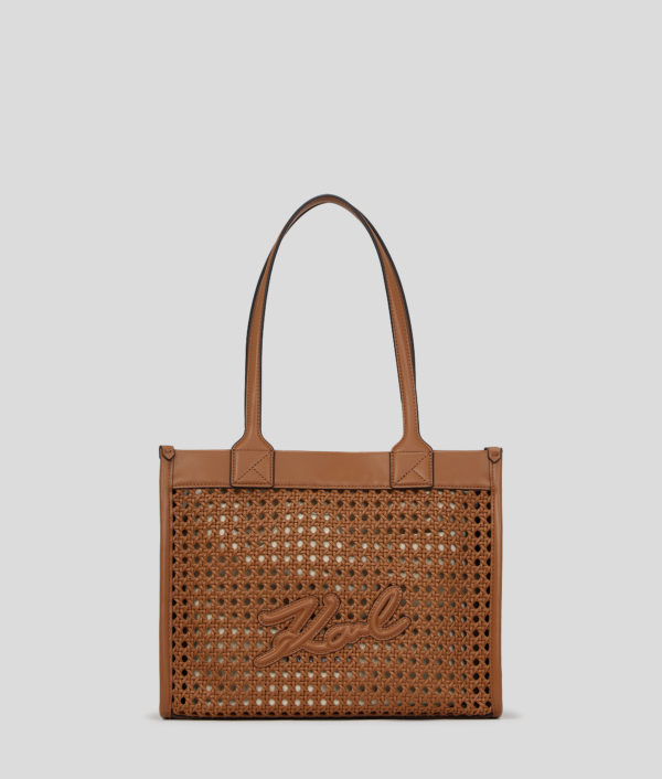 Karl Lagerfeld, Sac Cabas K/skuare De Taille Moyenne, Femme, Tan foncé, Taille: X00
