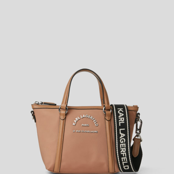 Karl Lagerfeld, Mini Sac Cabas Rue St-guillaume, Femme, Argile, Taille: X00