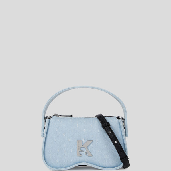 Karl Lagerfeld, Sac Avec Anse En Bouclé Style Lunettes De Soleil, Femme, Boucle bleue lavée, Taille: X00