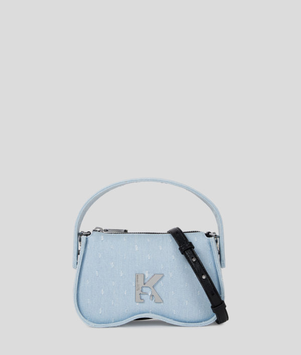 Karl Lagerfeld, Sac Avec Anse En Bouclé Style Lunettes De Soleil, Femme, Boucle bleue lavée, Taille: X00